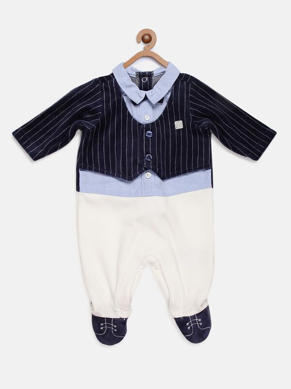 Velour Babysuit-Leg Opening image number 0